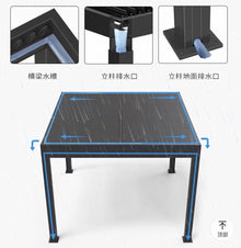 GrainMetal Aluminium Custom Design Pergola S4 example configuration 4