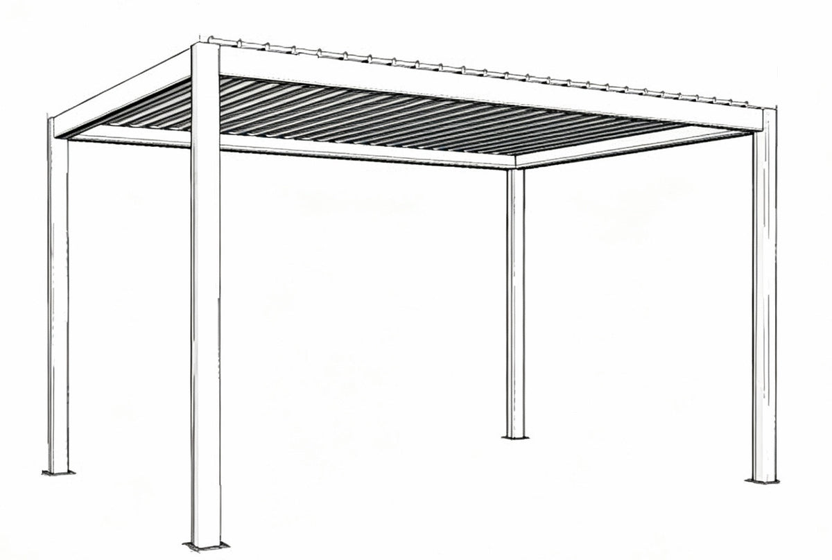 GrainMetal Aluminium Pergola 4 Pro example configuration 4